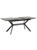 Beliani Esszimmertisch BENSON in Grau/Schwarz - (W) 80 x (H) 76 x (L) 140 cm