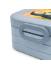Mr. & Mrs. Panda Bento Box Pinguin Pärchen Design mit Spruch in Blau Pastell