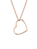 Elli Halskette 925 Sterling Silber Herz in Rosegold