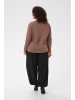 KAFFE curve Langarm-Shirt KChellen Loose fit in Deep Taupe
