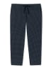 Schiesser Pyjamahose Mix & Relax 3/4 in dunkelblau-gem.
