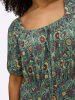sheego Jersey-Kleid in ozean-tiefblau-bedruckt