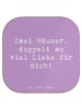 Mr. & Mrs. Panda Untersetzer Glas Spruch Trennung von den Eltern... in Lavendeltraum