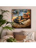 OnlyWow Leinwand Bilder Bernsteinfarben