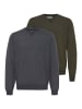 BLEND Rundhalspullover BHPullover 2-Pack in Grün