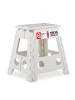 relaxdays Klapphocker in Weiß - (B)39 x (H)39 cm x (T)32 cm