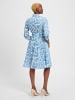 Marie Lund Kleid in blau weiß - 0001