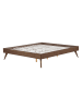 Beliani Doppelbett BERRIC in Braun - (W) 148 x (H) 38 x (L) 202 cm