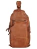 X-ZONE Crossover Bag echt Leder in cognac