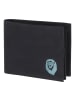 oxmox New Cryptan Geldbörse RFID Schutz 12 cm in schwarz-freedom lion cyan
