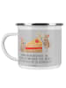 Mr. & Mrs. Panda Camping Emaille Tasse 6. Hochzeitstag Zuckerhoc... in Heather Grey
