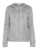 Gina Laura Sweatjacke in grau melange