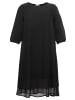 sheego Chiffonkleid in schwarz