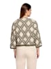 CARTOON Strick-Cardigan mit Jacquard in Khaki/Beige
