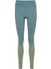 Hummel Sportleggings "Yoga Seamless Gradient Hw Tights" in Grün