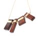 collezione alessandro Kurze Kette " Elani " in braun