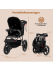 COSTWAY Dreirad Kinderwagen für Baby von 0-4 Jahren in Schwarz