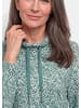 GOLDNER Sweater mit grafischem Druck in graugrün / gemustert