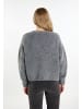 DreiMaster Damen Strickjacke in Grau Melange