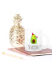 Mr. & Mrs. Panda Trinkglas Avocado Feier mit Spruch in Transparent