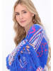 IZIA Women Poncho in offwhite multicolor