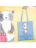 Mr. & Mrs. Panda Beutel Kundendienstmitarbeiter Held mit Spruch in Sky Blue