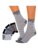 H.I.S Basicsocken in grau-schwarz, dunkelgrau-schwarz, rot-schwarz