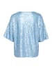 SAINT TROPEZ Kurzarm-Bluse JadaSZ Oversize fit in Smoke Blue