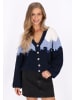 IZIA Women Cardigan in offwhite blue