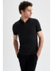 DeFacto Poloshirt SLIM FIT in Schwarz