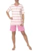 NORMANN Shorty Pyjama Schlafanzug kurzarm in rosa
