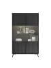 CALICOSY Geschirrschrank KOPENHAGEN in Schwarz - (W) 104  x (H) 174  x (L) 40 cm
