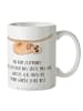 Mr. & Mrs. Panda Tasse Faultier Kind mit Spruch in Weiß