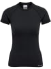 Hummel Hummel T-Shirt Hmlclea Yoga Damen Atmungsaktiv Dehnbarem Feuchtigkeitsabsorbierenden Nahtlosen in BLACK MELANGE