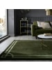 KADIMA DESIGN Teppich Kurzflor im Art-Déco-Stil, Klassische Bordüre, Wohnzimmer in Grün