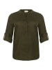 KAFFE curve Langarm-Bluse KCmille Loose fit in Forest Night
