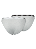 Puma 2er Pack Bikini Slips in Grau