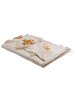Beliani Kuscheldecke ADONI in Beige/Schwarz/Gelb - (W) 130 x (H) 1 x (L) 180 cm