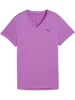 Puma T-Shirt "W TAD ESSENTIAL VNECK Tee" in Lila
