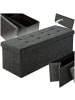 tectake Faltbare Sitztruhe aus Polyester mit Stauraum 110x38x38cm