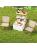 COSTWAY 2er Set Campingstühle klappbar in Beige