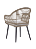 Beliani 7-tlg Gartentisch Set ALIANO II in /Beige/Schwarz