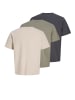 Jack & Jones 3er-Pack T-shirt in Vetiver