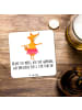 Mr. & Mrs. Panda Bierdeckel Fuchs Ballerina mit Spruch in Weiß