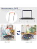 COSTWAY Trampolin mit Griff & LED 3-6 Jahre in Bunt