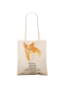 Mr. & Mrs. Panda Tote Bag Corgi Po mit Spruch in Creme