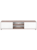 Beliani TV-Möbel LINCOLN in Braun/Weiß - (W) 180 x (H) 41 x (L) 41 cm