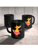Mr. & Mrs. Panda Kaffeetasse Tanzen Trainerin Herz mit Spruch in Schwarz