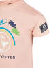 SCHIETWETTER Kinder T-Shirt Charlie, aus 100% Baumwolle,  Logo-Print, in pink