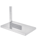 Beliani Handtuchständer SELVA in Silber - (W) 45 x (H) 86 x (L) 20 cm